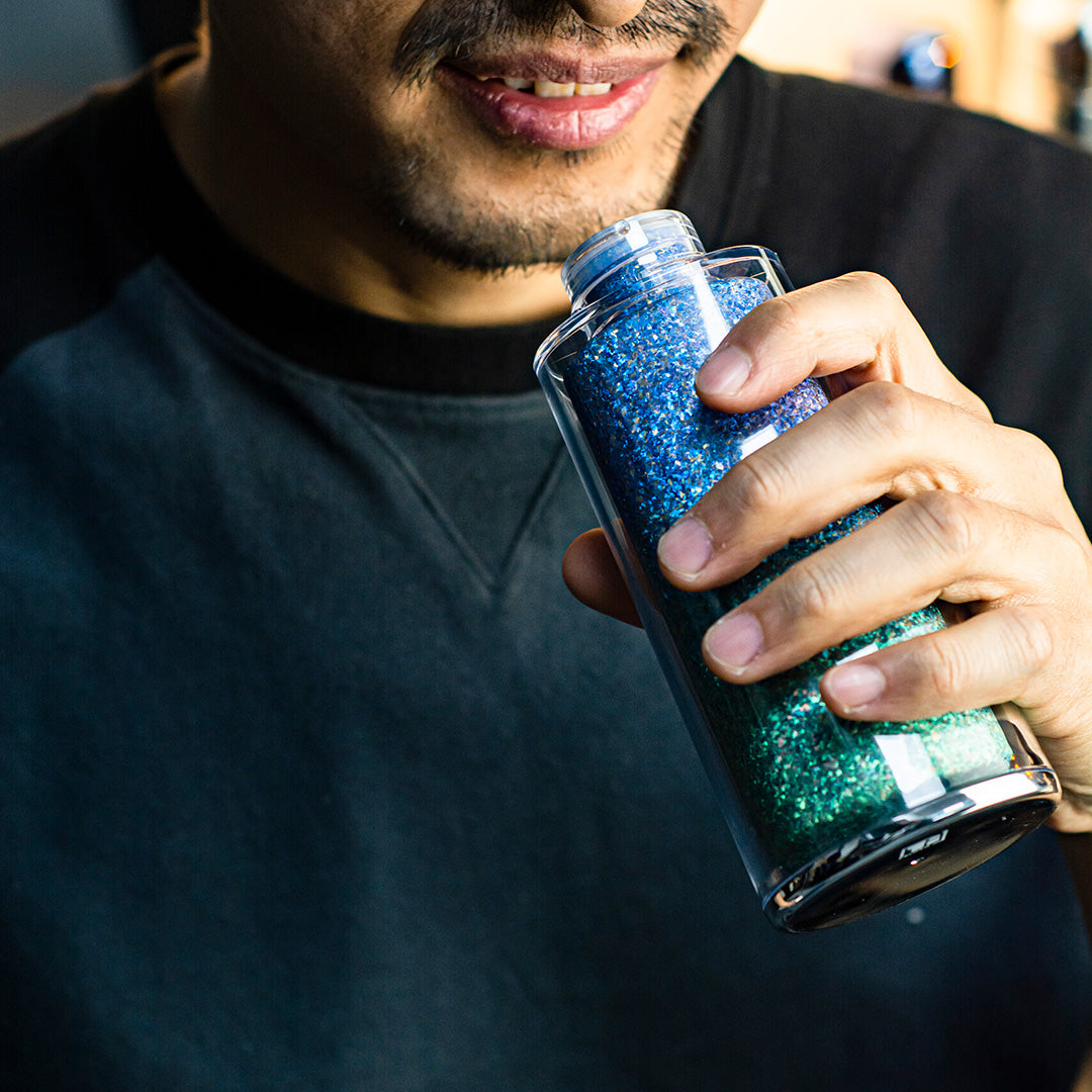 Ice-crystal Pure Titanium Water Bottle