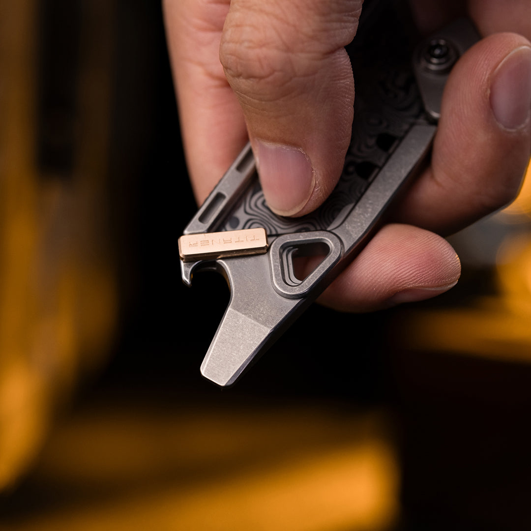 Cuchillo portátil múltiple de seguridad de titanio