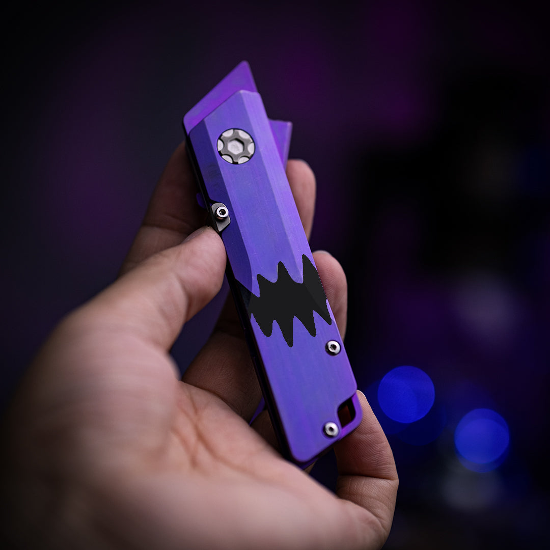 Patterned Raven 1.0 Pro : Titanium Utility Folding knife