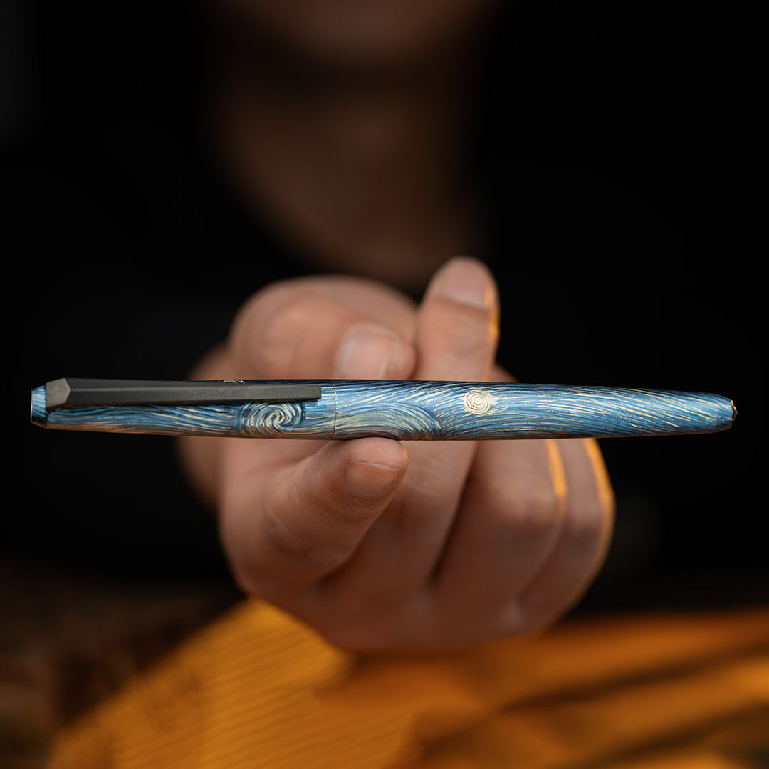 Starry Night Titanium Tactical Ballpoint Pen