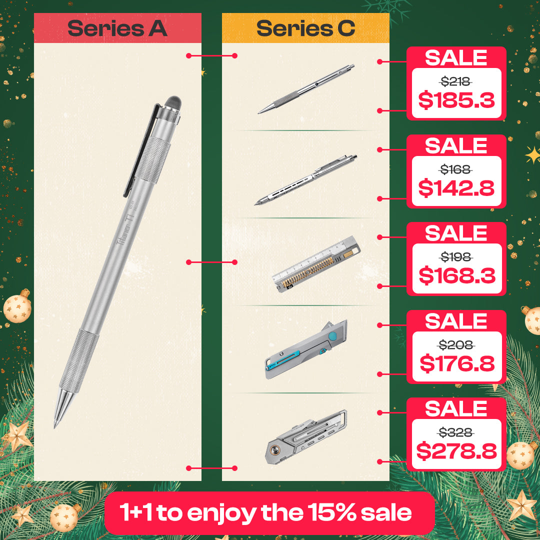 【15% OFF】Mix & Match Titanium EDC Gears Combo
