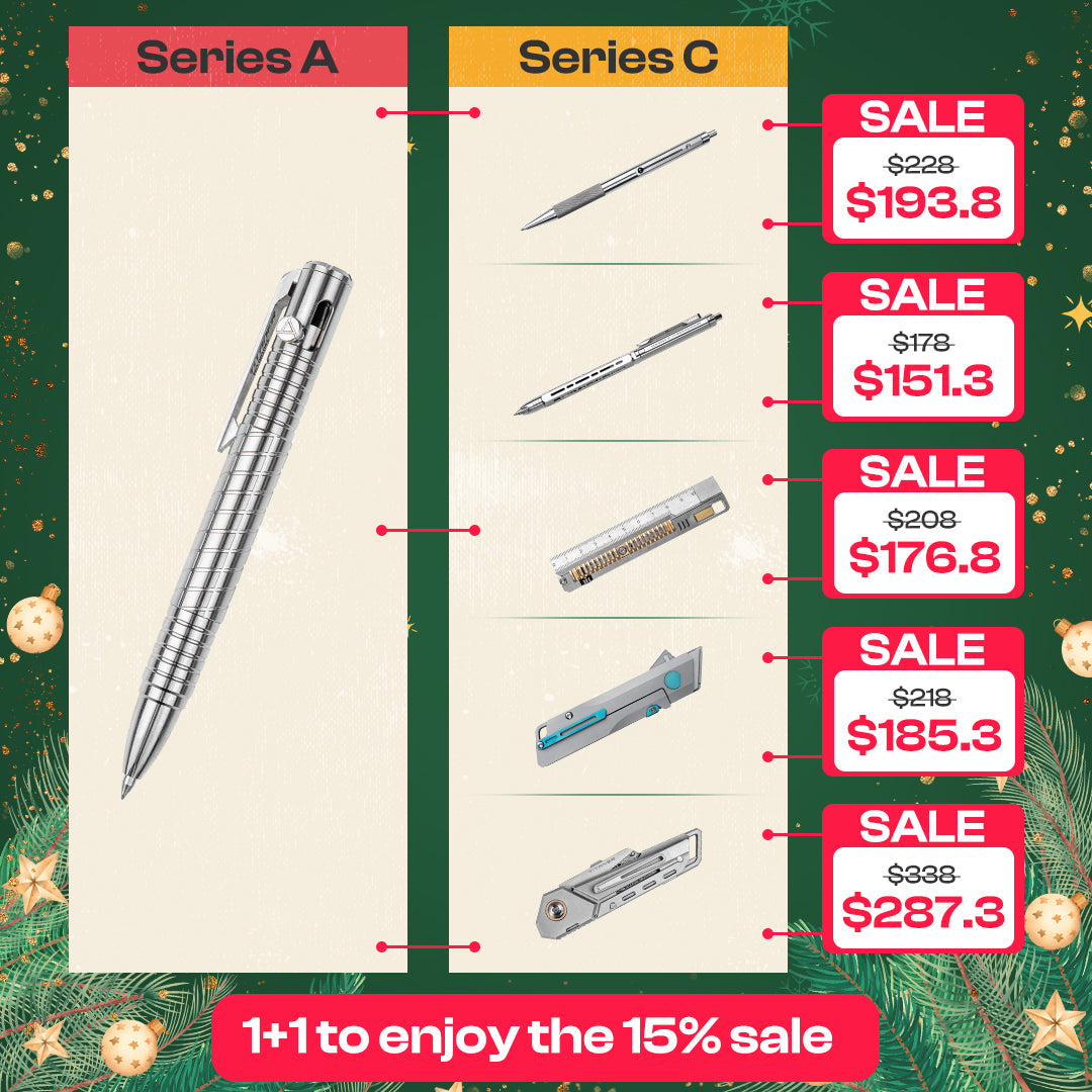 【15% OFF】Mix & Match Titanium EDC Gears Combo