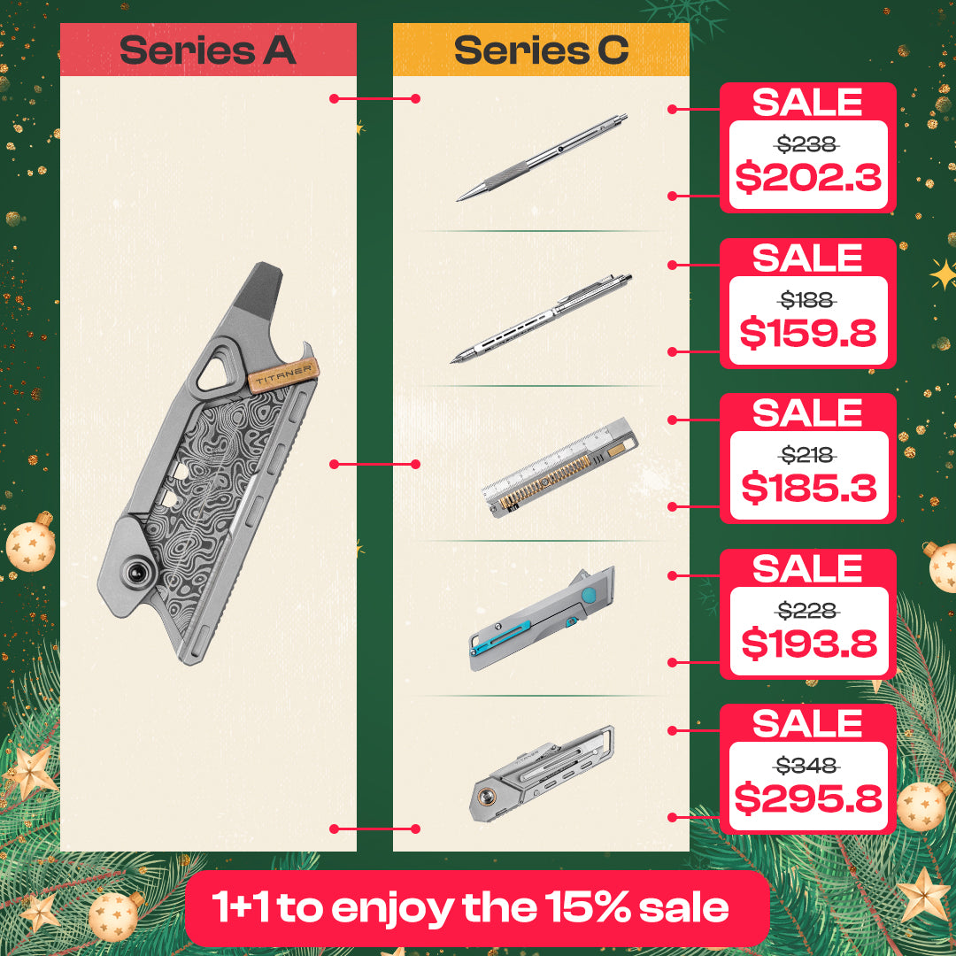 【15% OFF】Mix & Match Titanium EDC Gears Combo