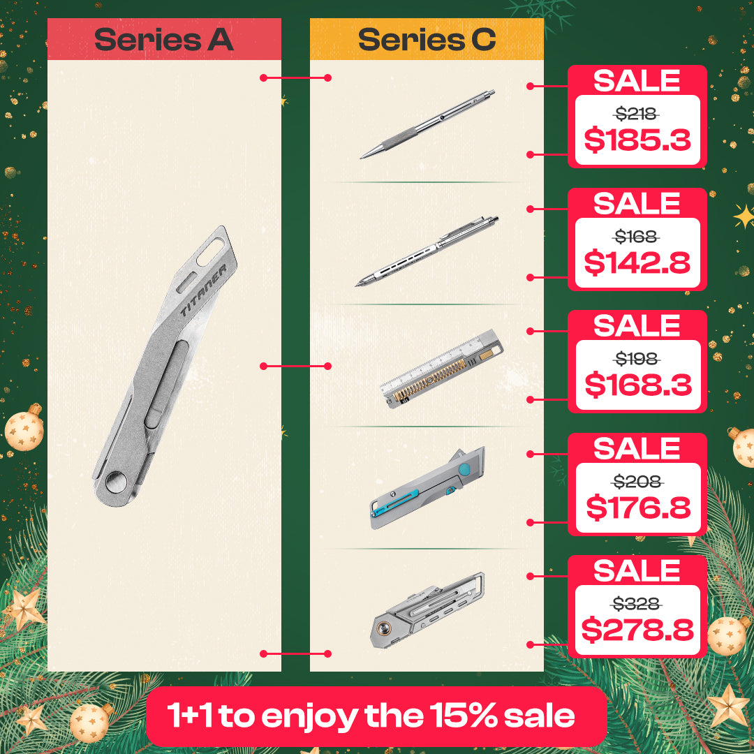 【15% OFF】Mix & Match Titanium EDC Gears Combo