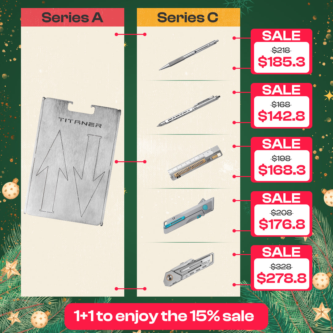 【15% OFF】Mix & Match Titanium EDC Gears Combo
