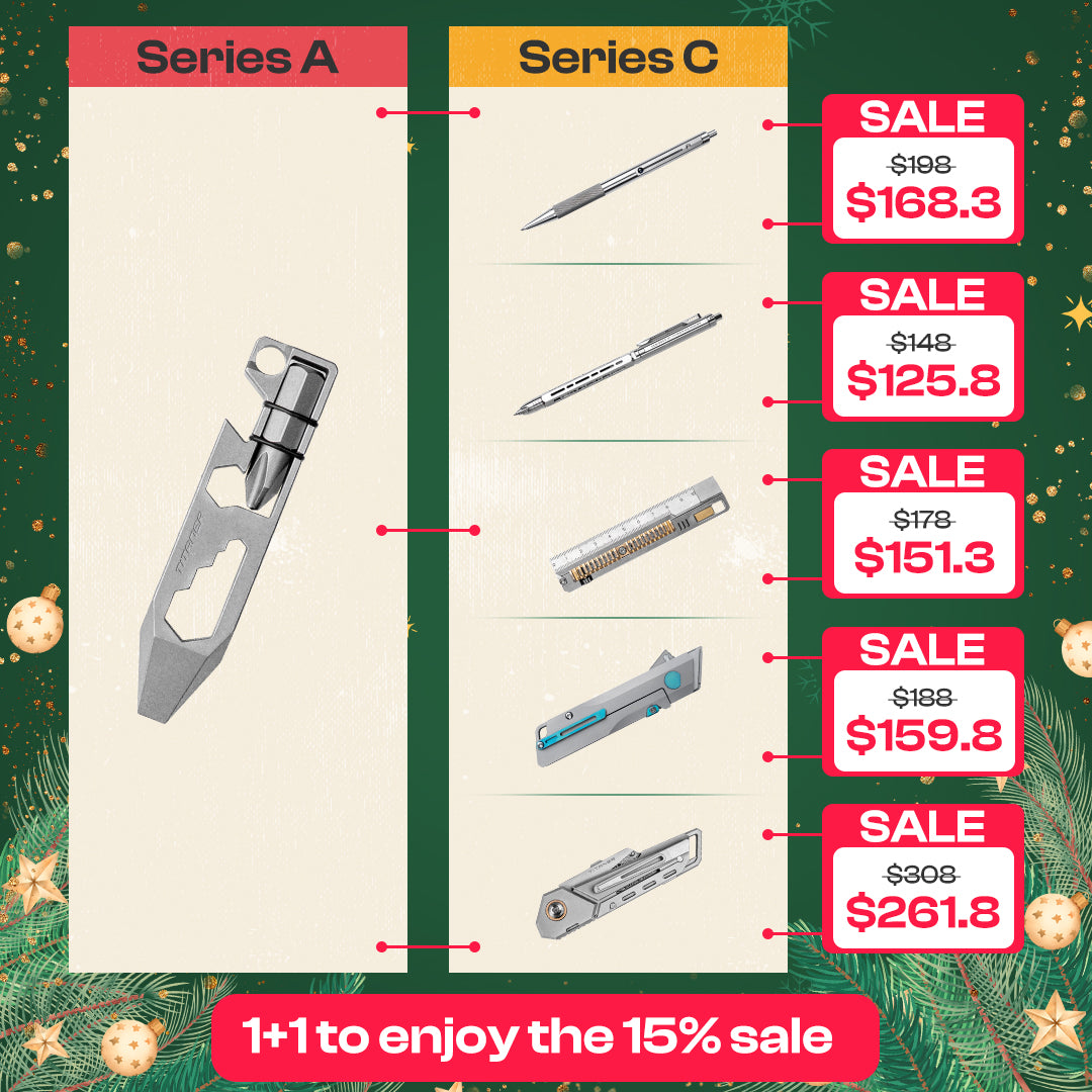 【15% OFF】Mix & Match Titanium EDC Gears Combo