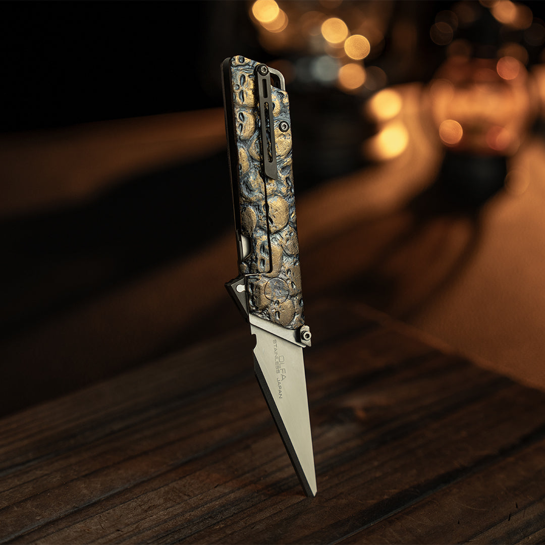 God Skull: Hand Carved Raven Knife【Limited 30 Pcs】