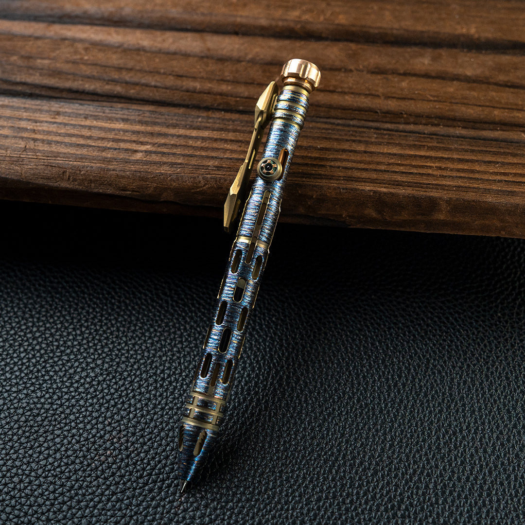 Luminous Falling: Titanium Tactical Bolt-Action Pen【Limited 10 Pcs】