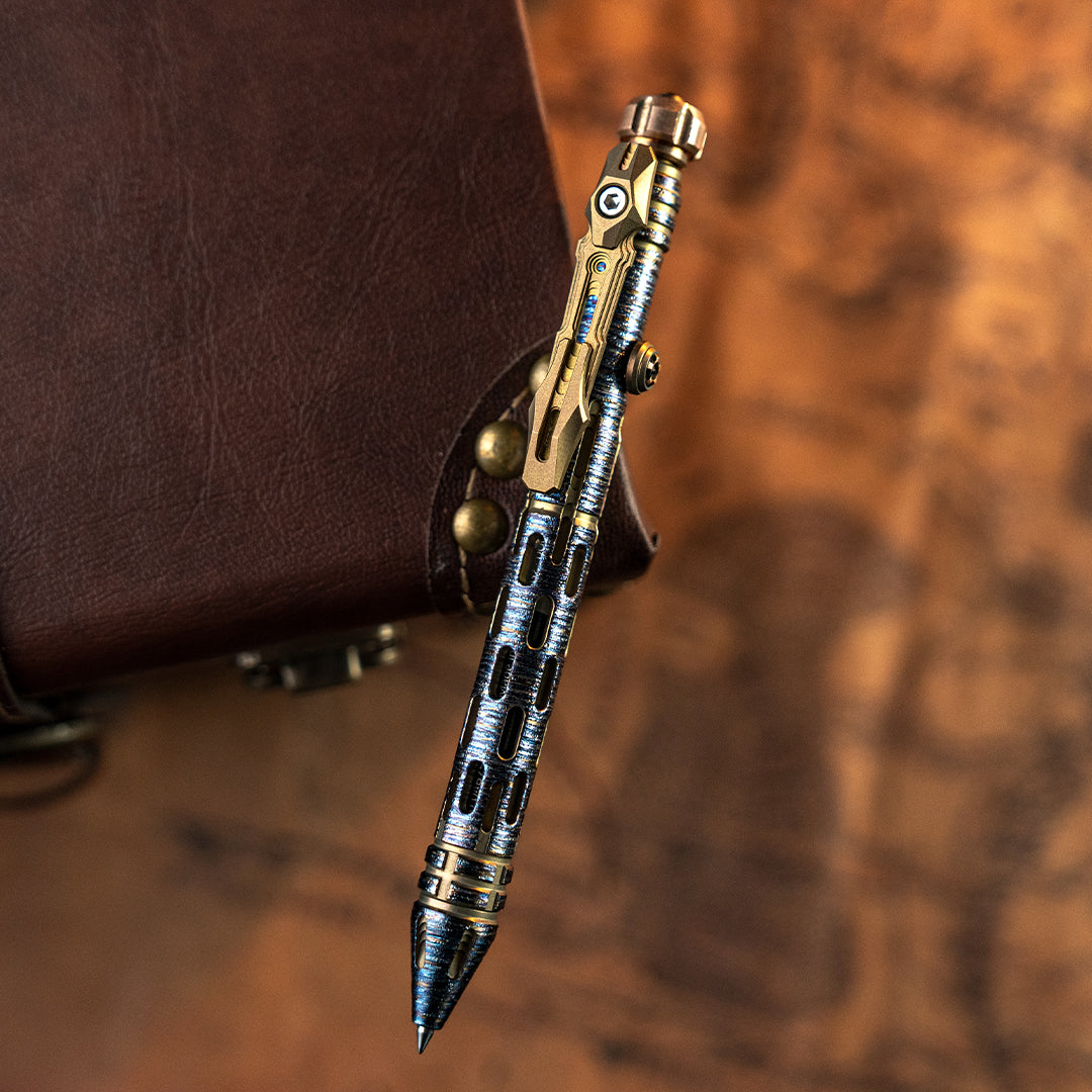 Luminous Falling: Titanium Tactical Bolt-Action Pen【Limited 10 Pcs】
