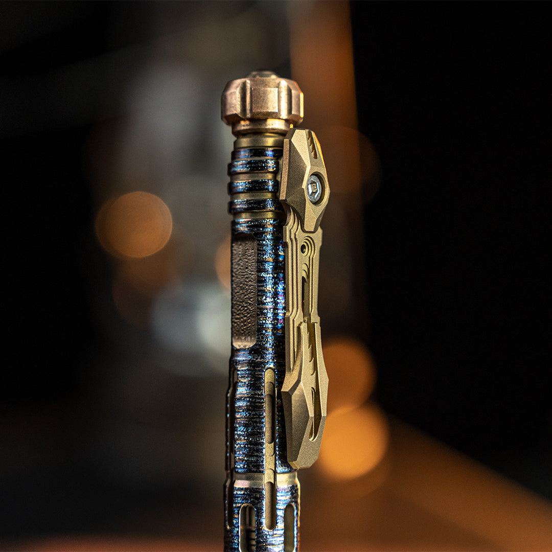Luminous Falling: Titanium Tactical Bolt-Action Pen【Limited 10 Pcs】