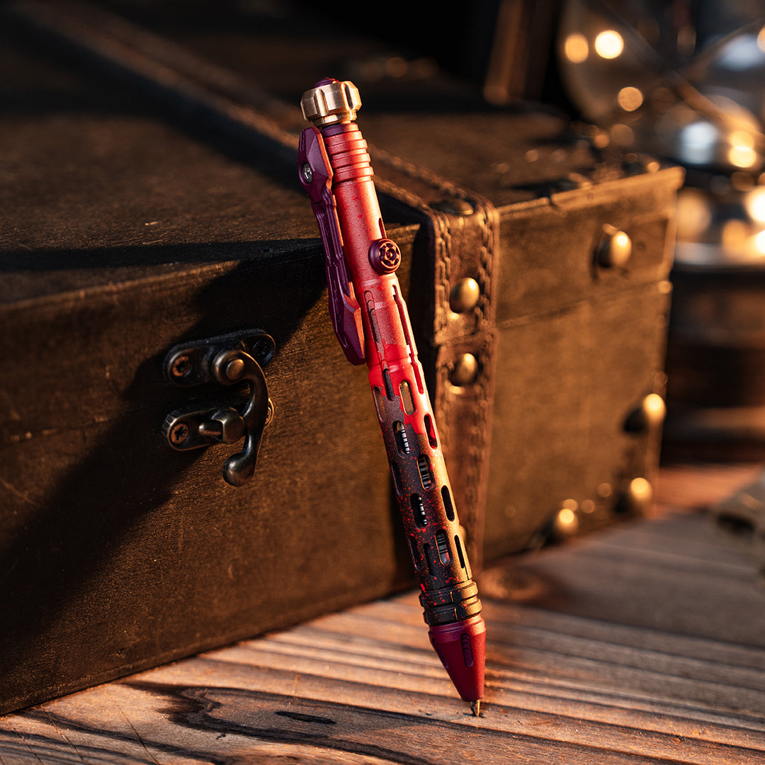 Military Coating Titanium Tactical Bolt-Action Pen