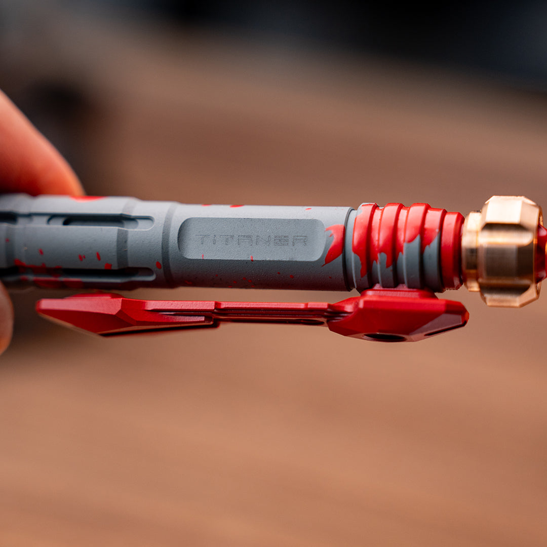 Military Coating Titanium Tactical Bolt-Action Pen