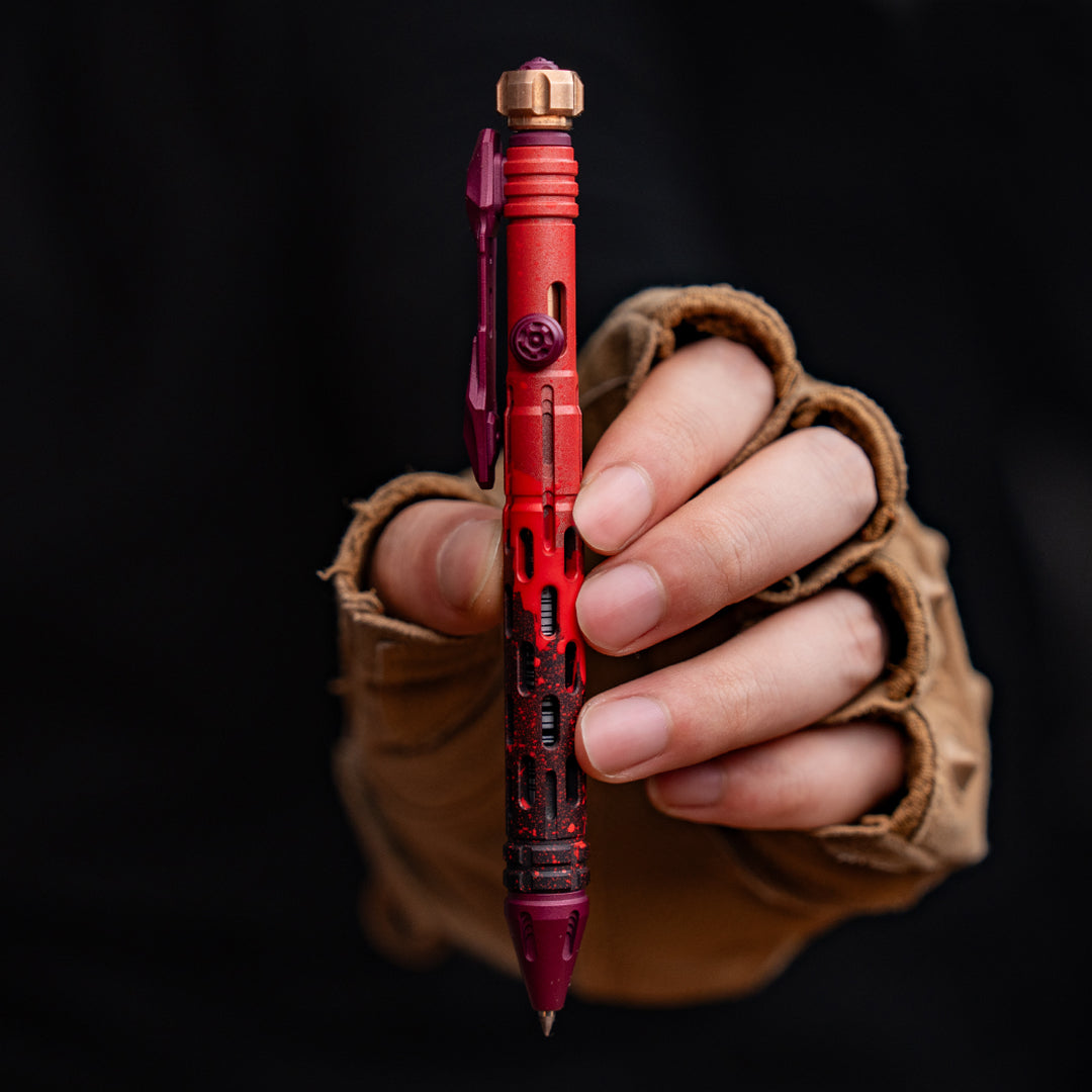 Military Coating Titanium Tactical Bolt-Action Pen