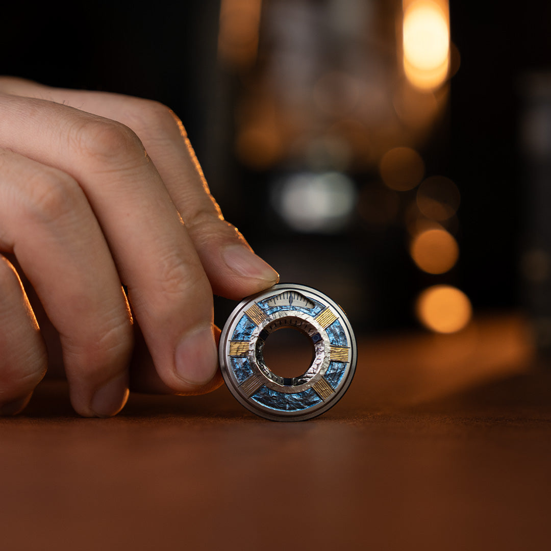 Blue Steel : Titanium Hand Carved Measure Ring 2.0 【Limited 10 Pcs】