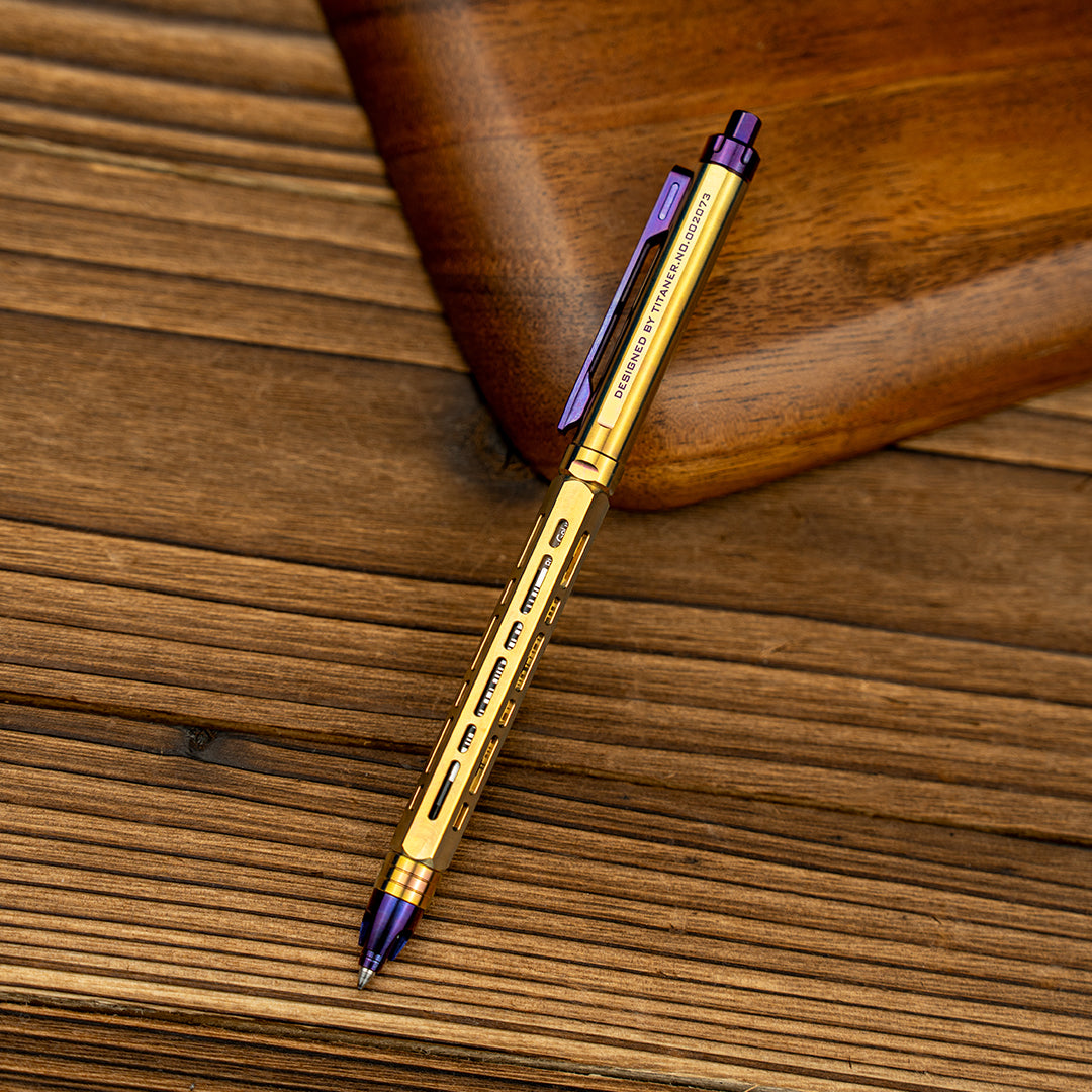 Ti-Chi Click Pen – Artisan Anodized Line – Titaner