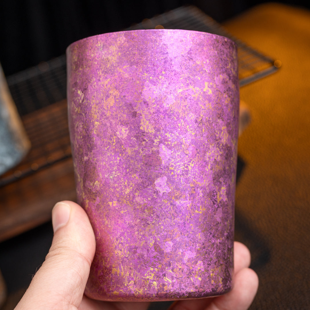Ice Crystal Titanium Double-Wall Cups