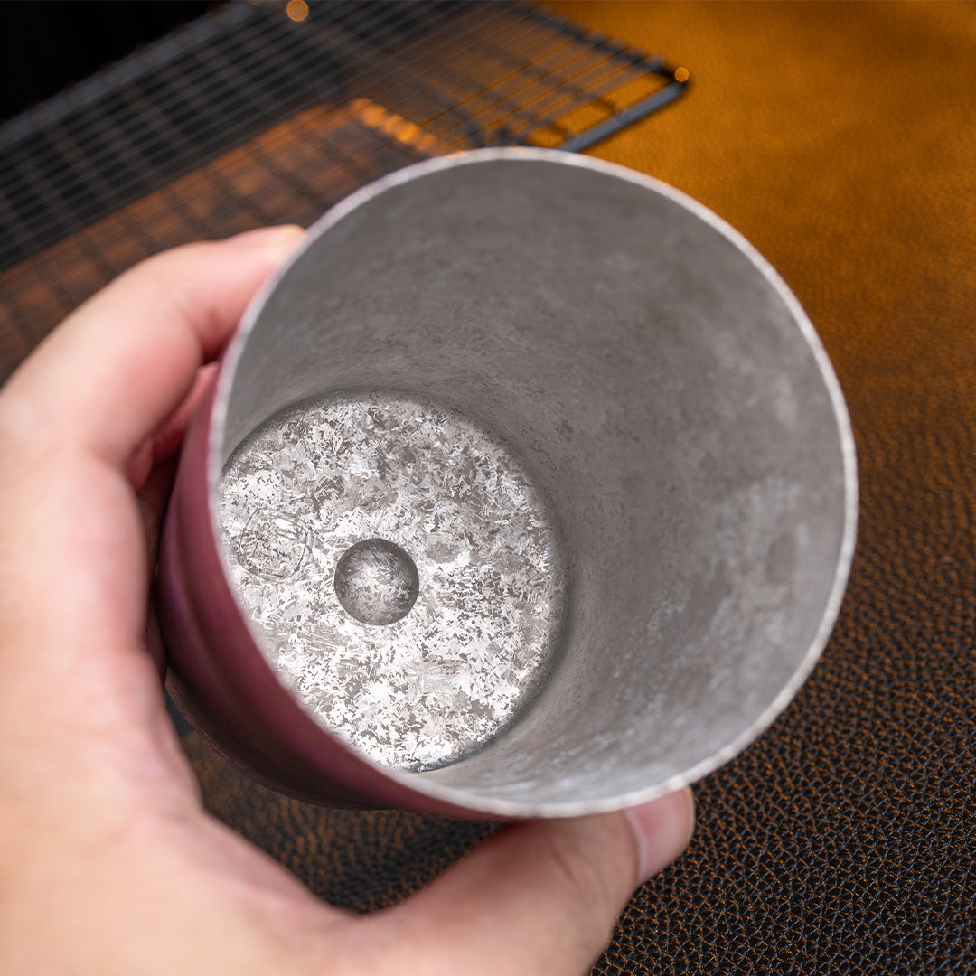 Ice Crystal Titanium Double-Wall Cups