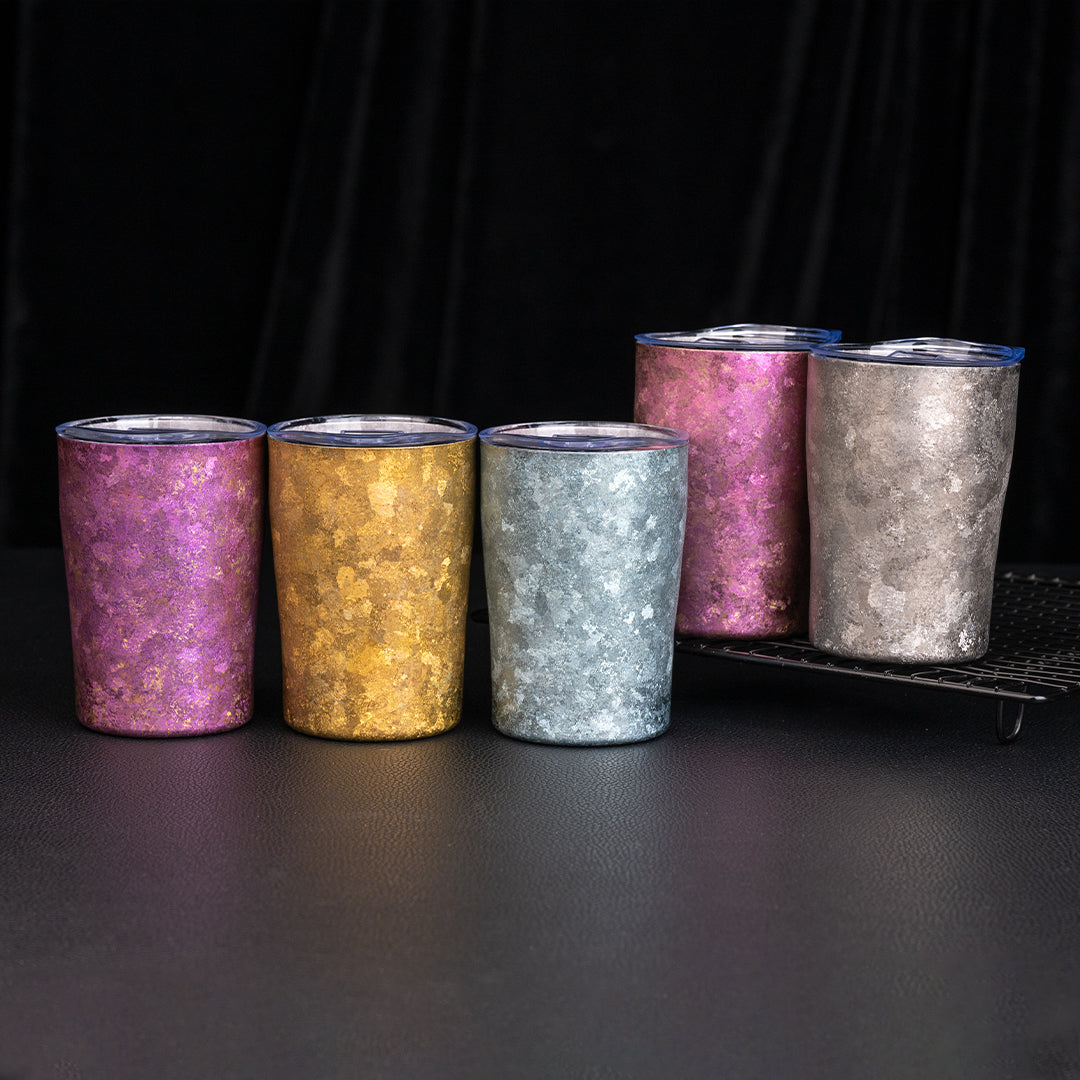 Ice Crystal Titanium Double-Wall Cups