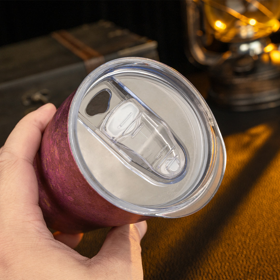 Ice Crystal Titanium Double-Wall Cups