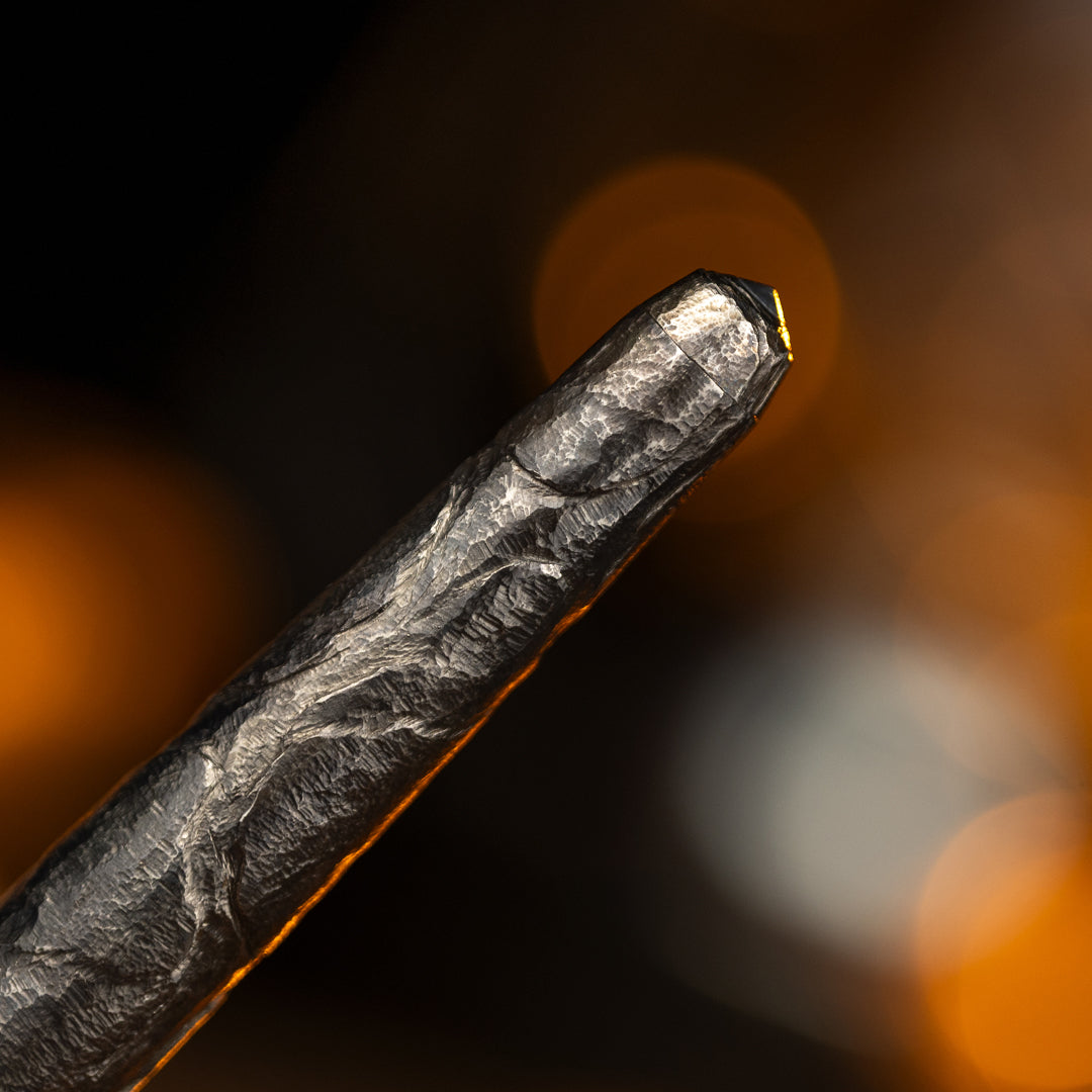 Stone-Sculpted Titanium Tactical Ballpoint Pen