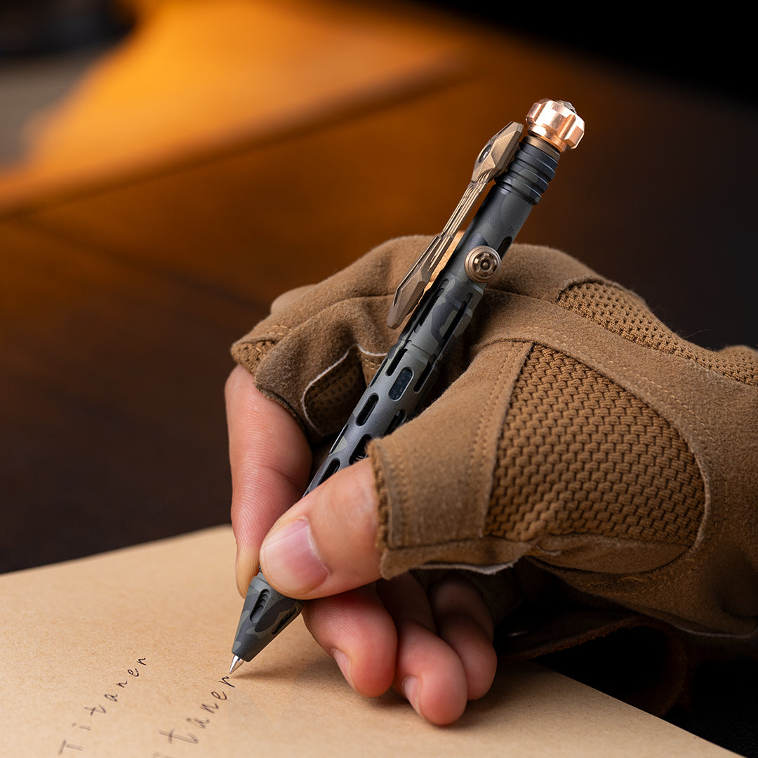 Jungle Coating Tactical Bolt-Action Pen