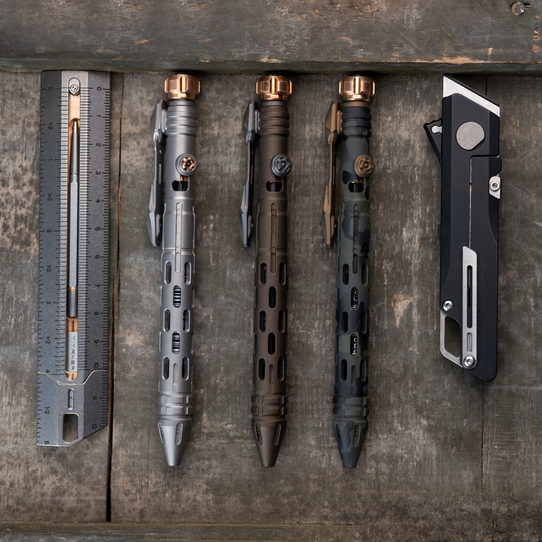 Jungle Coating Tactical Bolt-Action Pen
