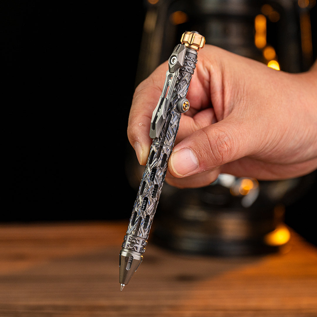 Titanium Tactical Bolt-Action Pen