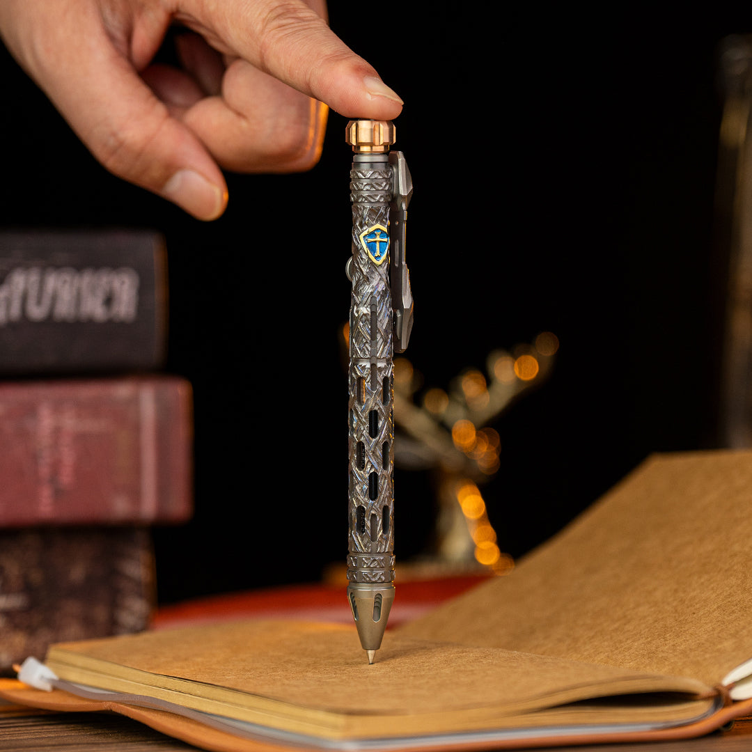 Knight: Titanium Tactical Bolt-Action Pen【Limited 10 Pcs】