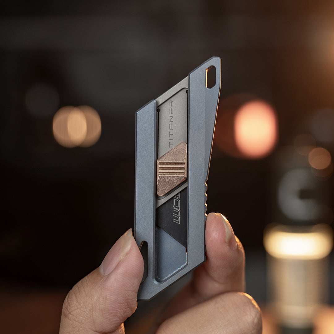 Einziehbares Mini-EDC-Allzweckmesser aus Titan