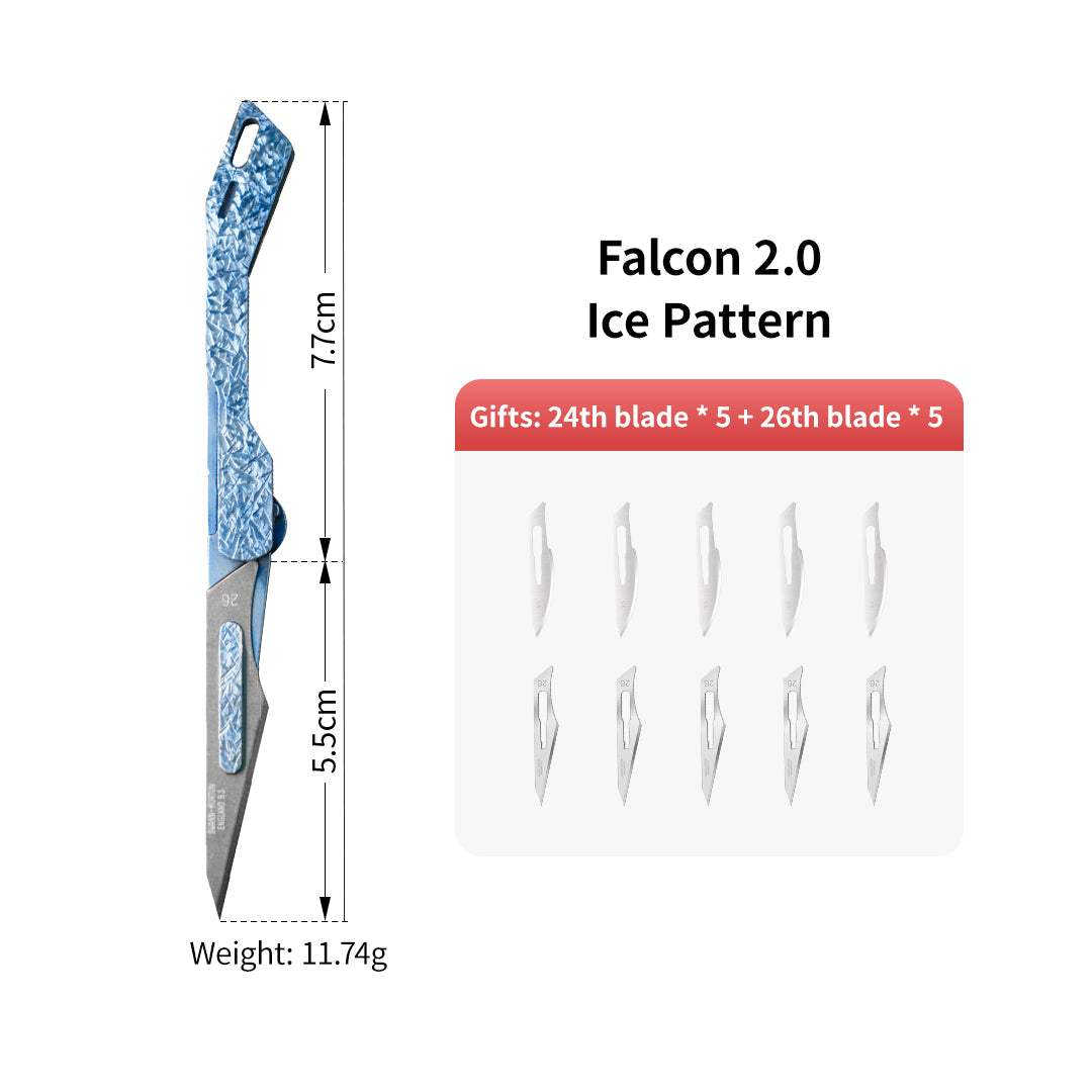 Hand Carved Falcon 2.0 Micro Cutter