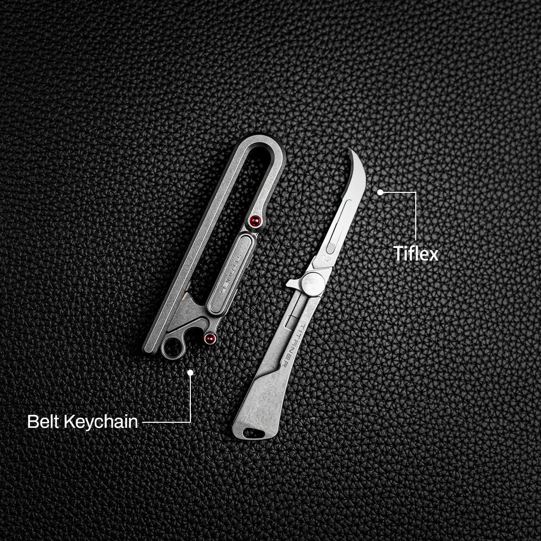 Titanium Belt Keychain
