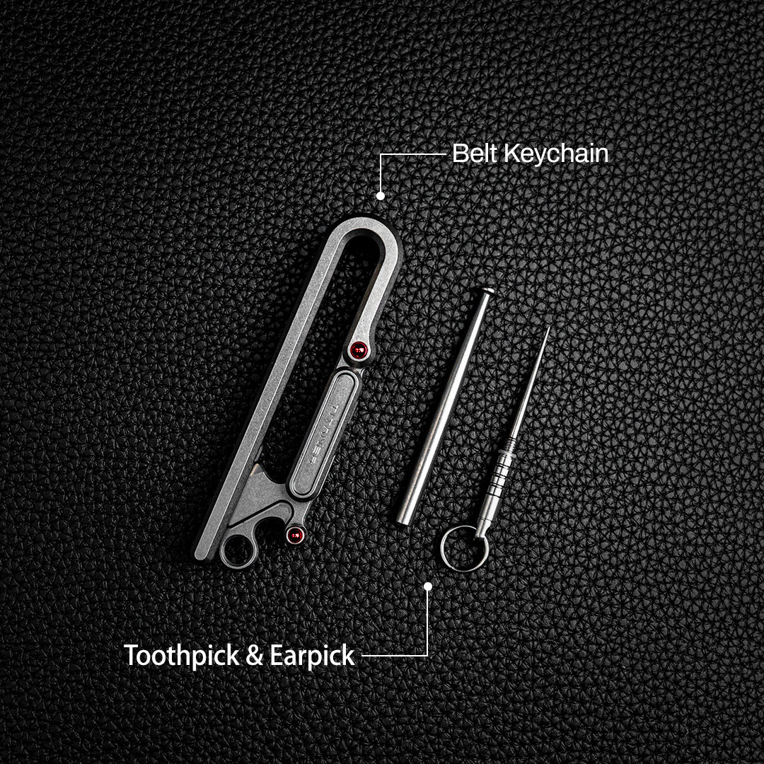 Titanium Belt Keychain