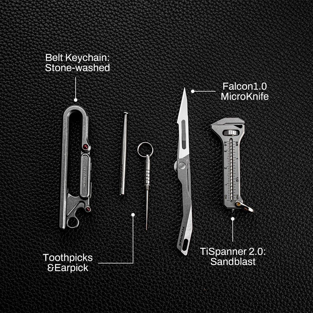 Titanium Belt Keychain