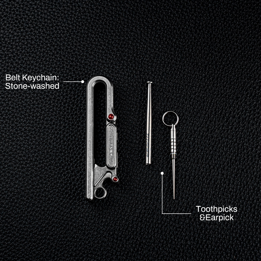 Titanium Belt Keychain
