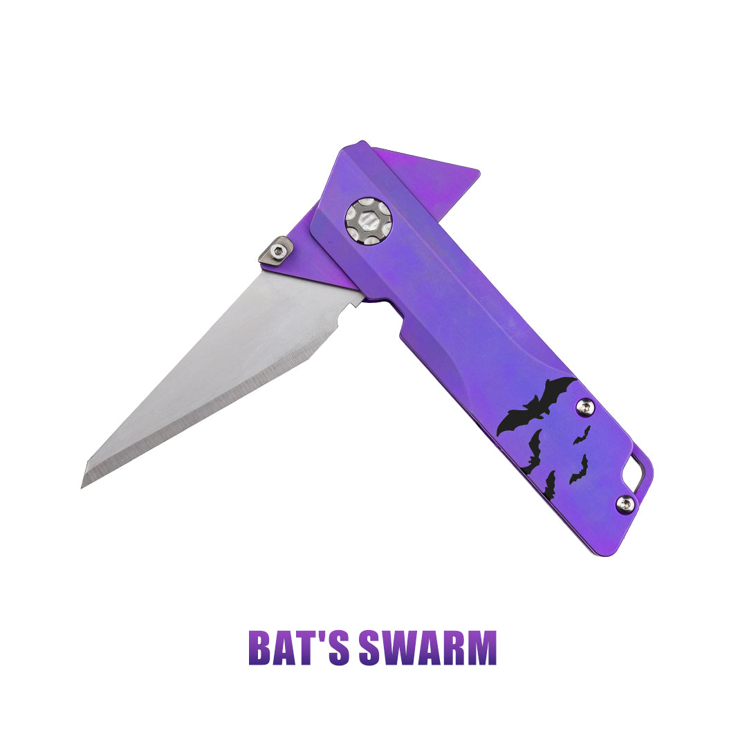 Patterned Raven 1.0 Pro : Titanium Utility Folding knife