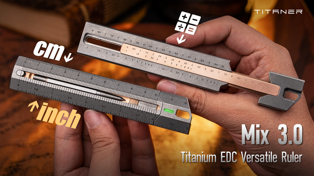 Titaner® Mix 3.0 | Titanium EDC Versatile Ruler