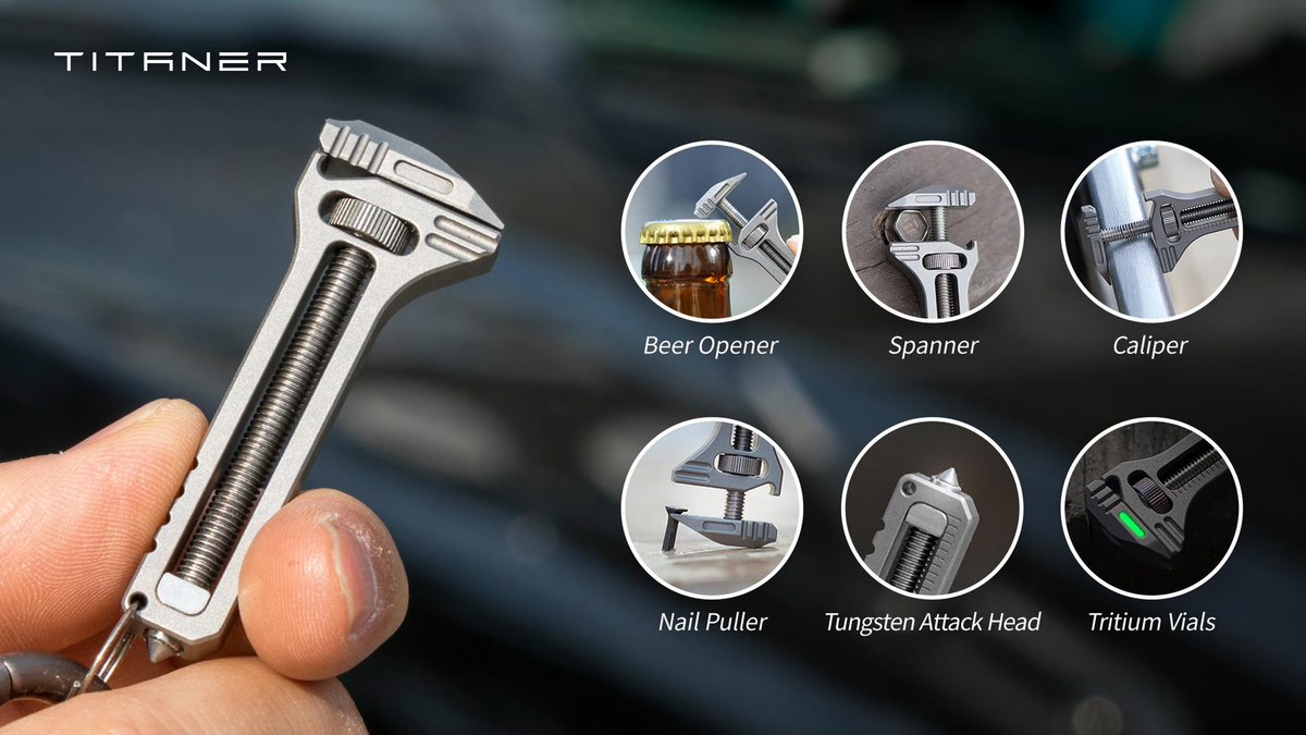 TiSpanner: a Compact Titanium Multitool always within reach