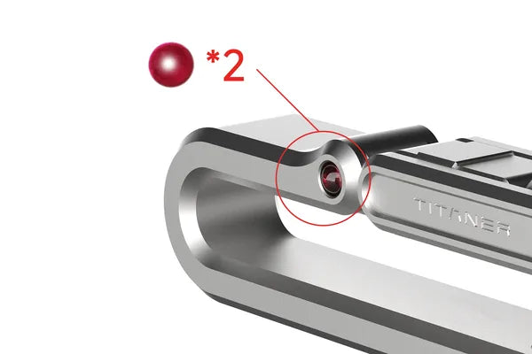 Red Bead For Belt Keychain