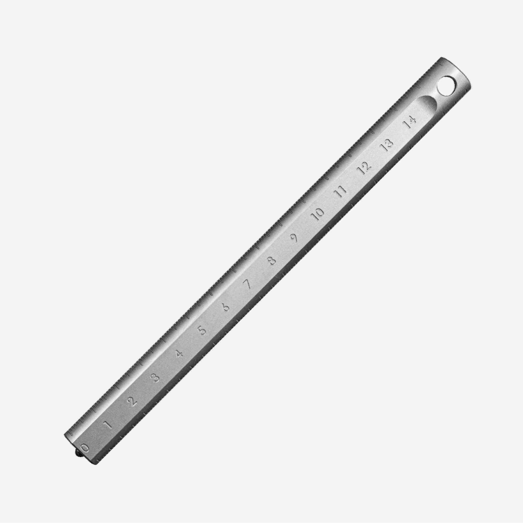 Titanium Arc Metric Ruler