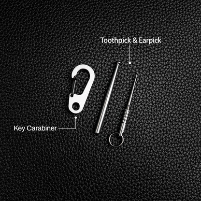 Schlüsselkarabiner aus Titan: Robustes EDC-Rucksackzubehör für den Außenbereich 