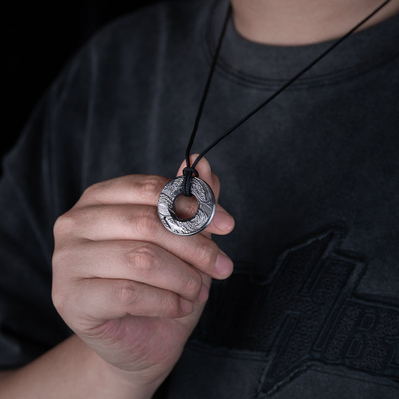 Serpent-Scaled Titanium Curve Measure Ring