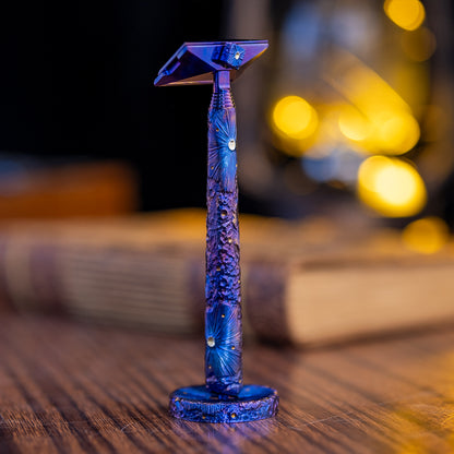 Hand-Carved TiGlide S1: Unparalleled Single-edge Titanium Razor