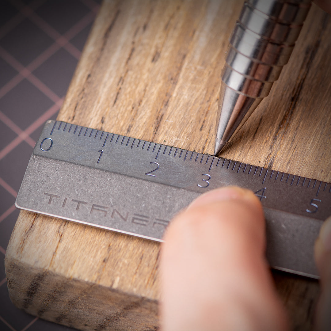 Titanium Dual-sided Ruler