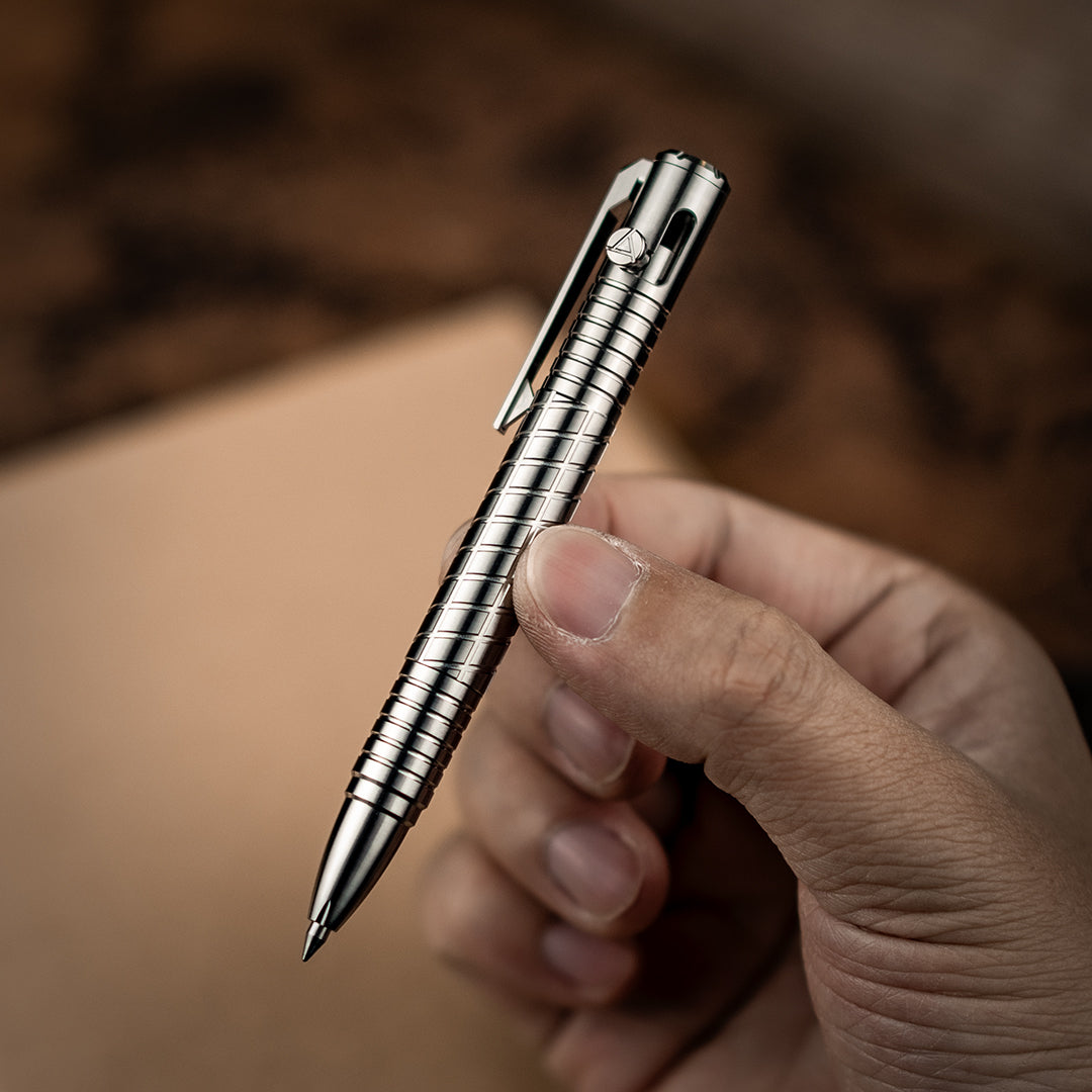 Titanium Pocket Bolt-Action Pen