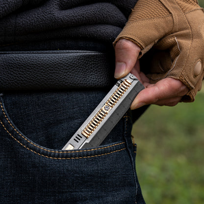 Mix 2.0: Titanium EDC Ruler