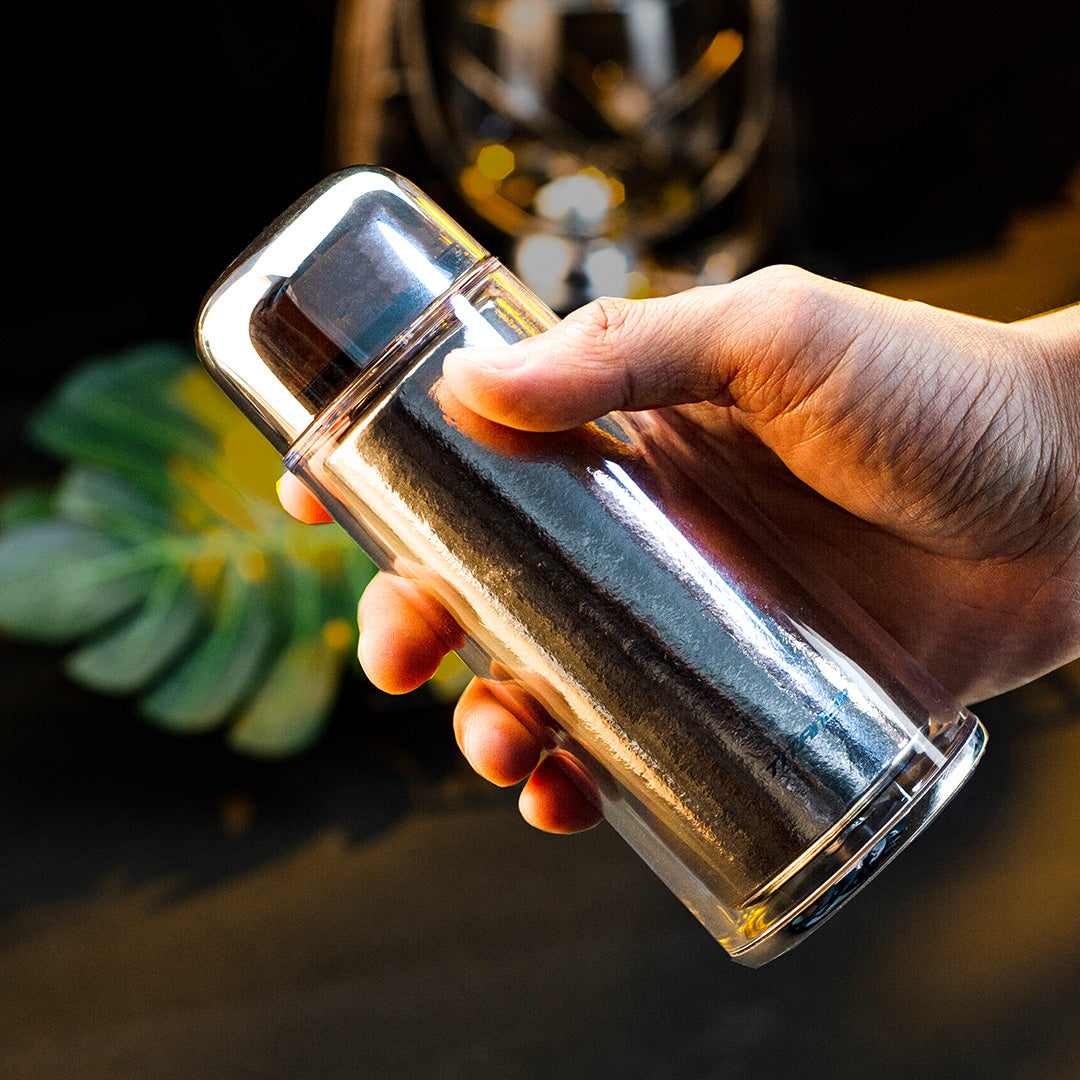 Ice-crystal Pure Titanium Water Bottle