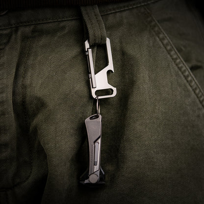 Titanium Bottle Opener Carabiner