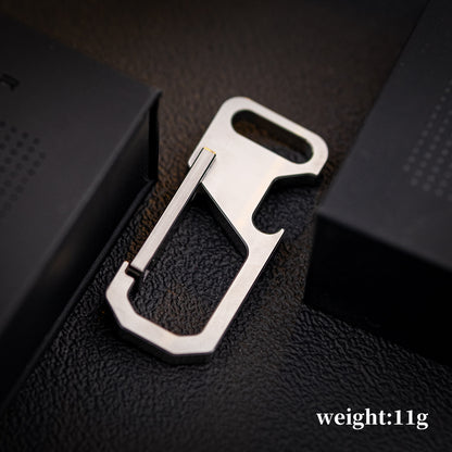 Titanium Bottle Opener Carabiner