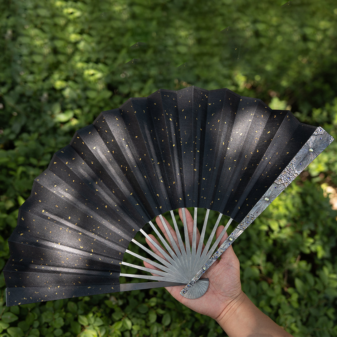 BuRan: Obsidian Meteor Titanium Folding Fan