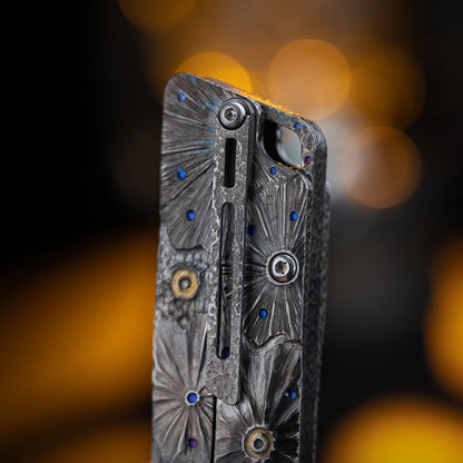 Obsidian Meteor Raven Titanium Utility Folding knife(Limited 30 pcs)